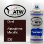 Preview: Opel, Almadinrot Metallic, 537: 400ml Sprühdose, von ATW Autoteile West.